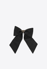 Triangle Logo Ribbon Hair Clip