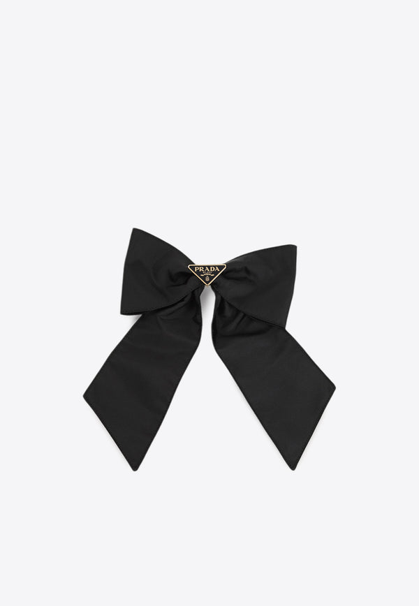 Triangle Logo Ribbon Hair Clip