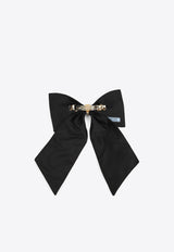 Triangle Logo Ribbon Hair Clip
