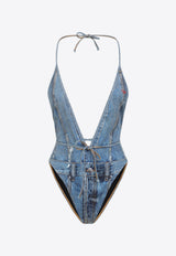 Kinsley One-Piece Denim Swimsuit