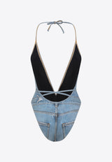 Kinsley One-Piece Denim Swimsuit