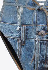 Kinsley One-Piece Denim Swimsuit