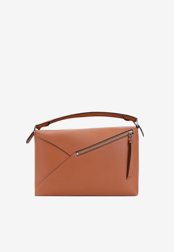 Large Puzzle Top Handle Bag