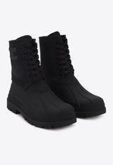 Triomphe Lace-Up Boots in Canvas