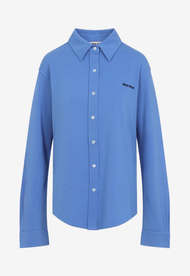 Logo-Embroidered Buttoned Shirt