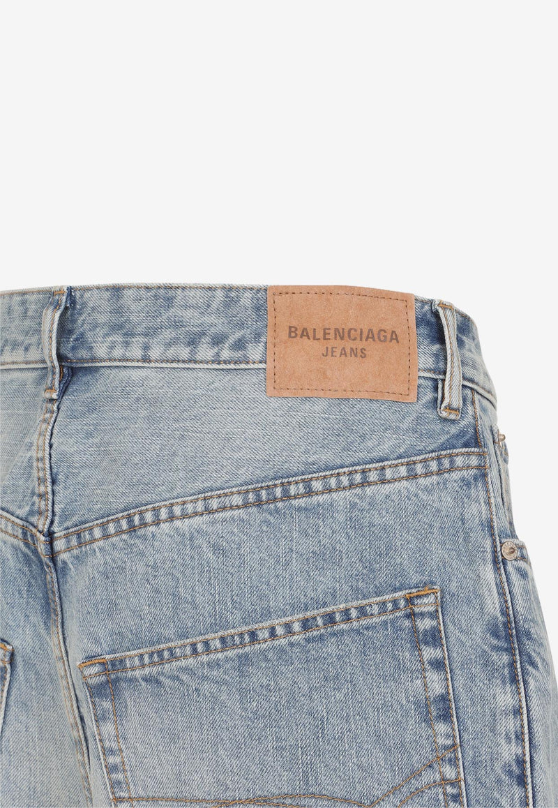 Classic Logo Patch Baggy Jeans