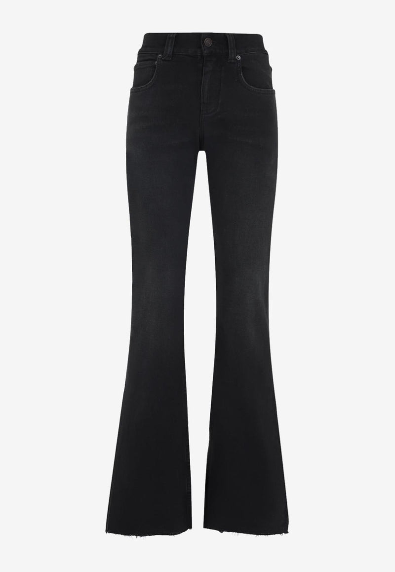 Logo Patch Boot-Cut Jeans