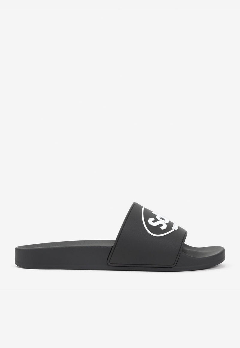 X Scholl Logo Pool Slides