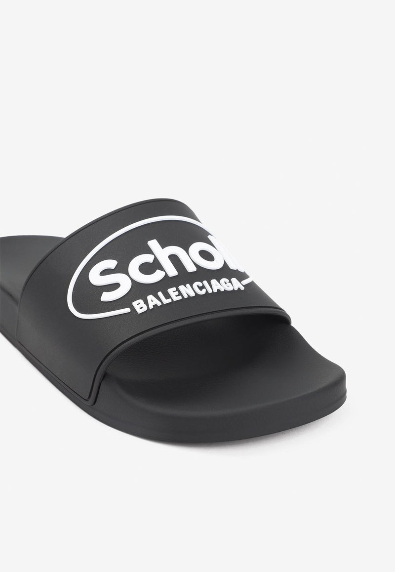 X Scholl Logo Pool Slides