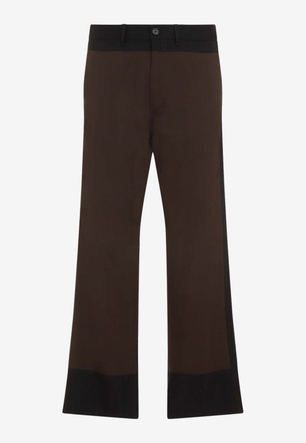 Straight-Leg Wool Pants