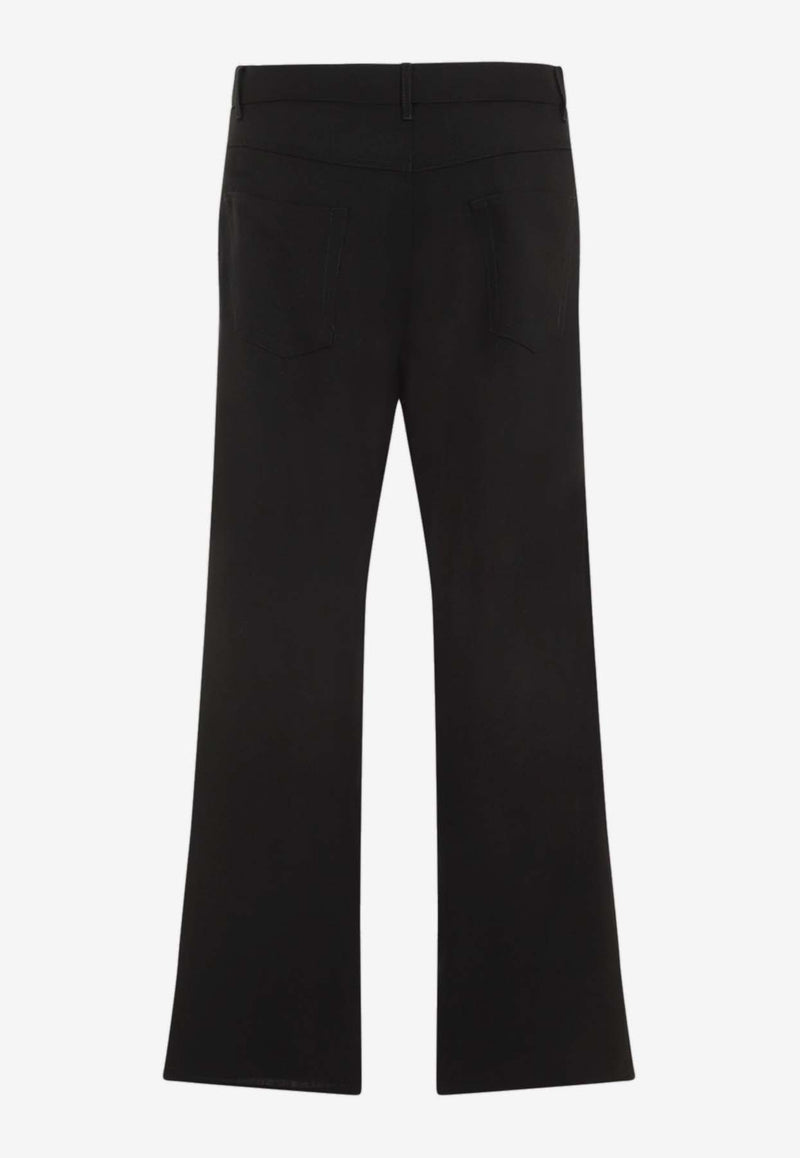 Straight-Leg Wool Pants