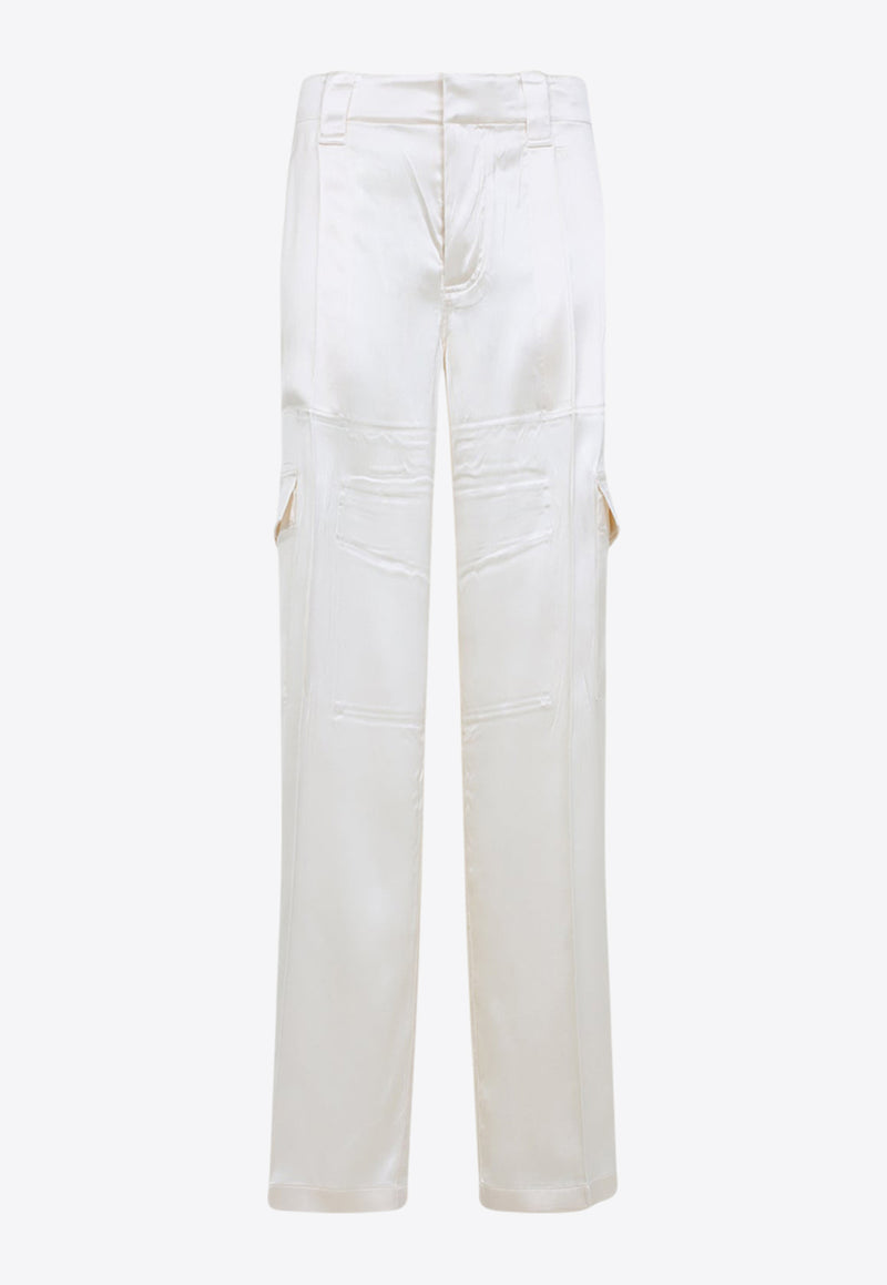 Liquid Cargo Pants in Silk Blend