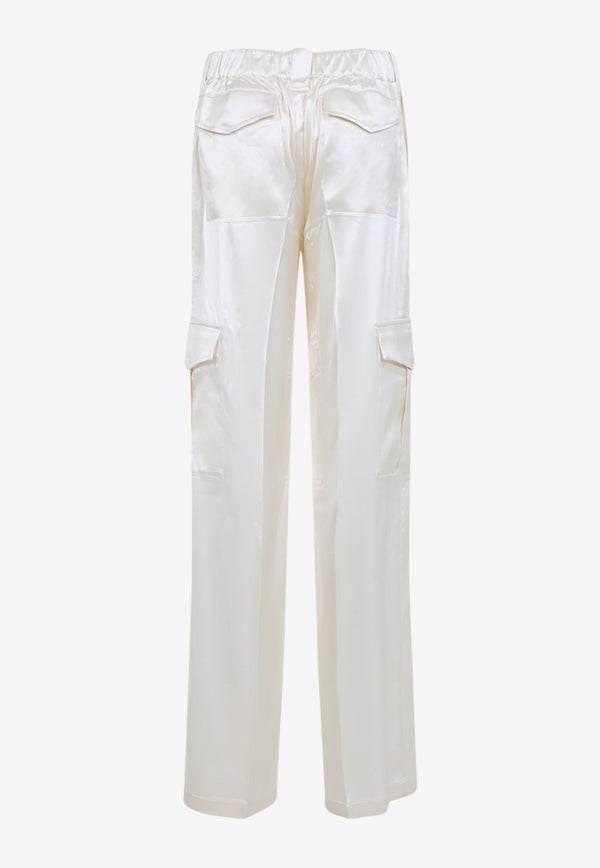 Liquid Cargo Pants in Silk Blend