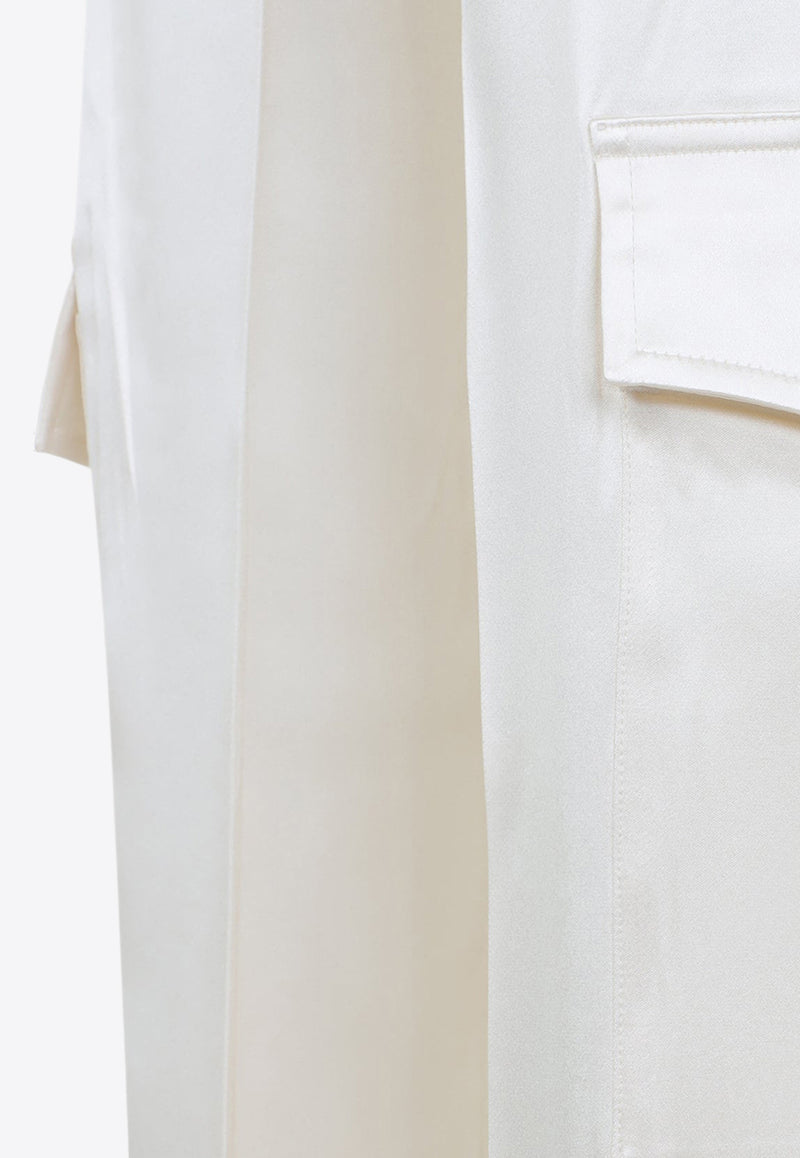 Liquid Cargo Pants in Silk Blend