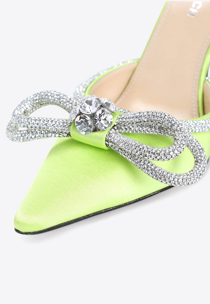 110 Crystal-Embellished Double Bow Pumps