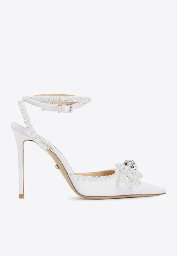 110 Pearl-Embellished Double Bow Pumps