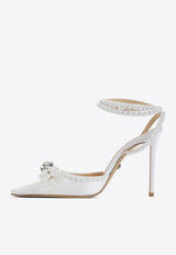 110 Pearl-Embellished Double Bow Pumps