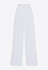 Wide-Leg Pleated Pants