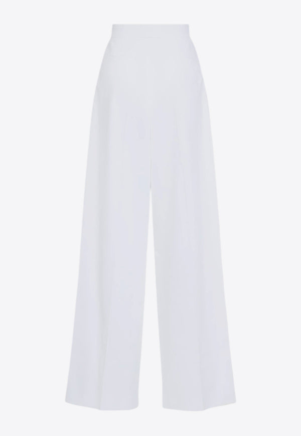 Wide-Leg Pleated Pants