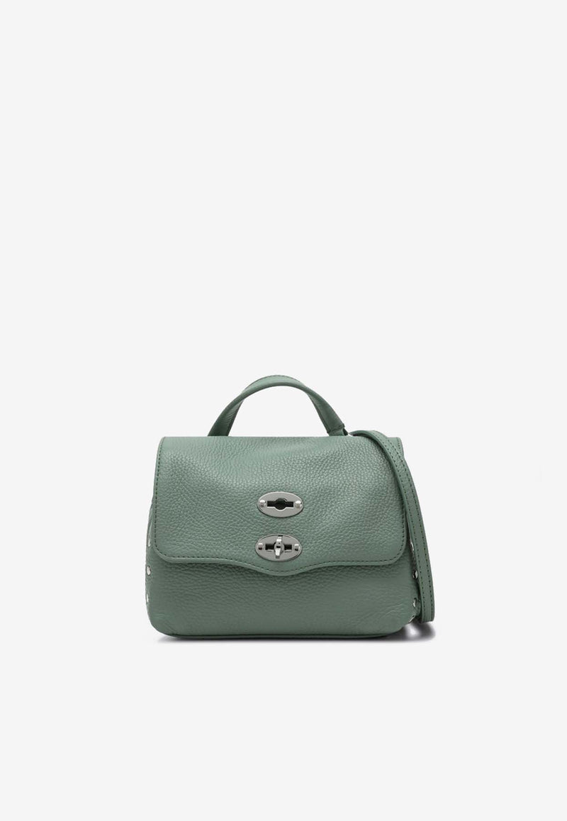 Zanellato Baby Postina Leather Crossbody Bag Green 068010B0040000/Q_ZANEL-Z0472