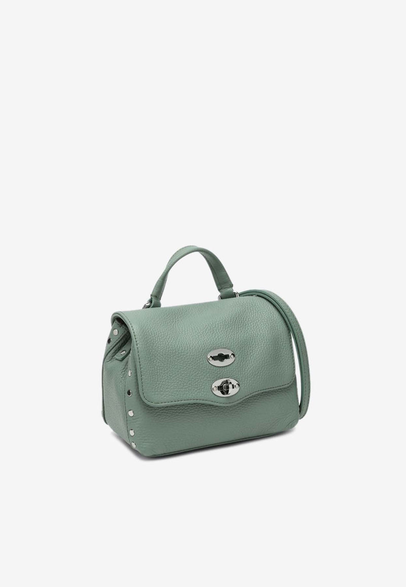 Zanellato Baby Postina Leather Crossbody Bag Green 068010B0040000/Q_ZANEL-Z0472