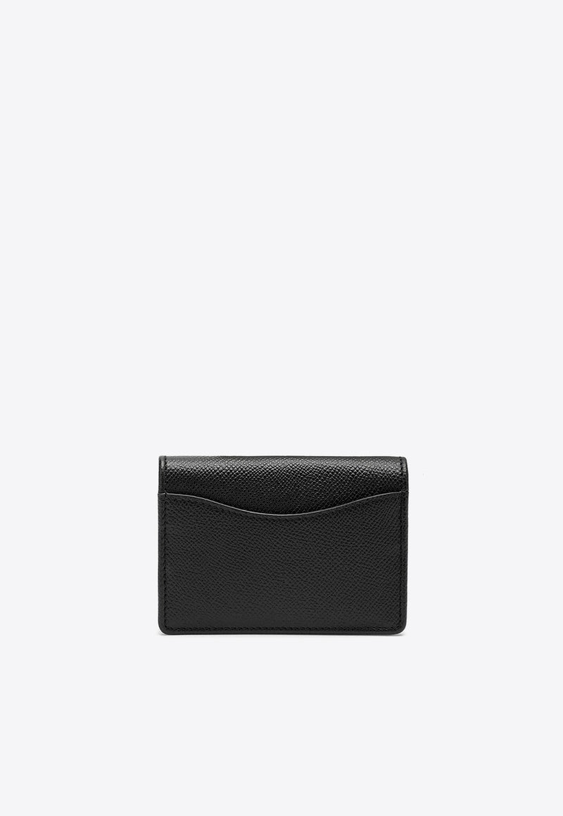 Salvatore Ferragamo Gancini Business Leather Wallet Black 0683350LE/O_FERRA-NR
