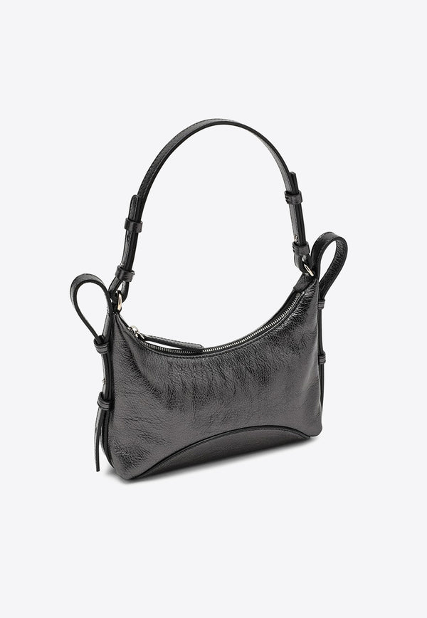 Zanellato Mita Laminated Leather Shoulder Bag Black 068540S0900000/O_ZANEL-Z0101