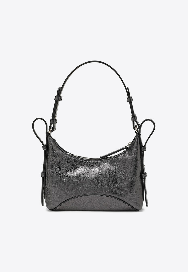 Zanellato Mita Laminated Leather Shoulder Bag Black 068540S0900000/O_ZANEL-Z0101