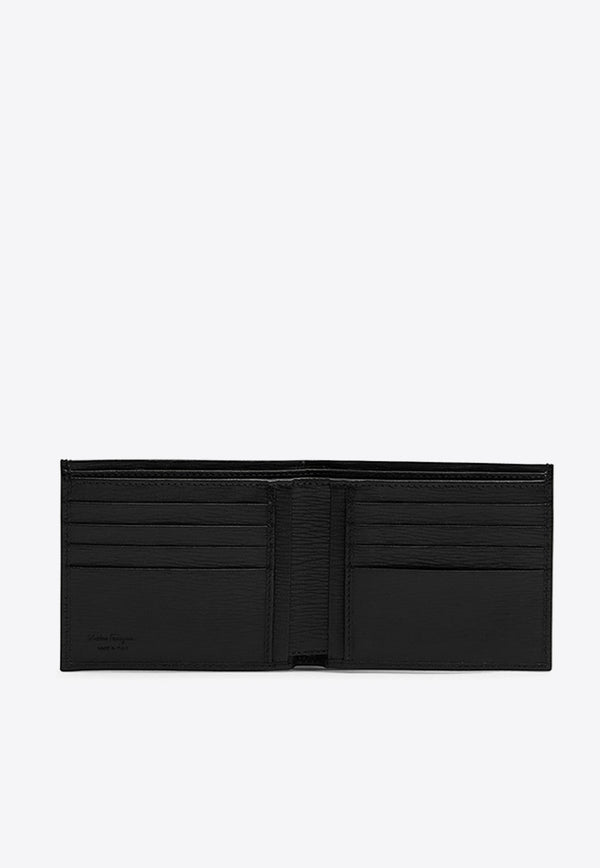 Salvatore Ferragamo Gancini Calf Leather Wallet Black 0685950LE/O_FERRA-NR