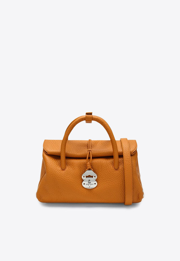 Zanellato Small Dotta Leather Top Handle Bag Orange 068750S1120000/R_ZANEL-Z0307