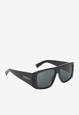 Squared Sunglasses with Logo-Lettering