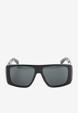 Squared Sunglasses with Logo-Lettering