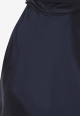 Chilton Silk-Blend Blouse with Bow