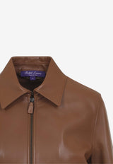 Sullivan Leather Zip-Up Jacket