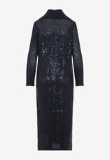 Long Cardigan with Sequin-Embellishment