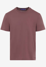 Crewneck T-shirt with Embroidered-Logo