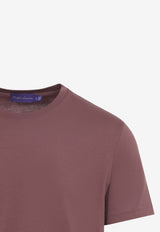 Crewneck T-shirt with Embroidered-Logo
