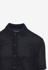 Short-Sleeved Polo Cardigan