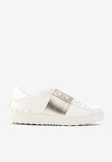 Leather Low-Top Sneakers with Studs