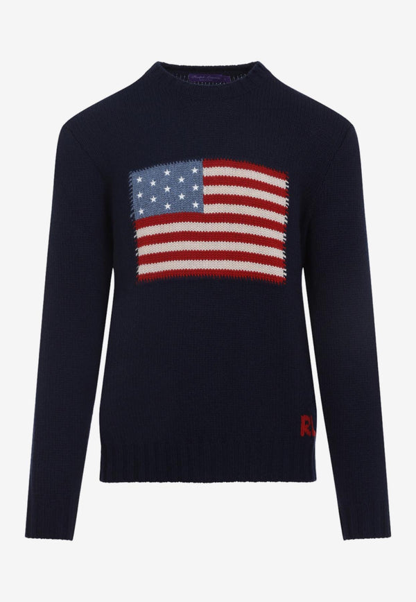 Flag Cashmere Knit Sweater