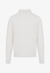 Long-Sleeved Polo Knit Sweater