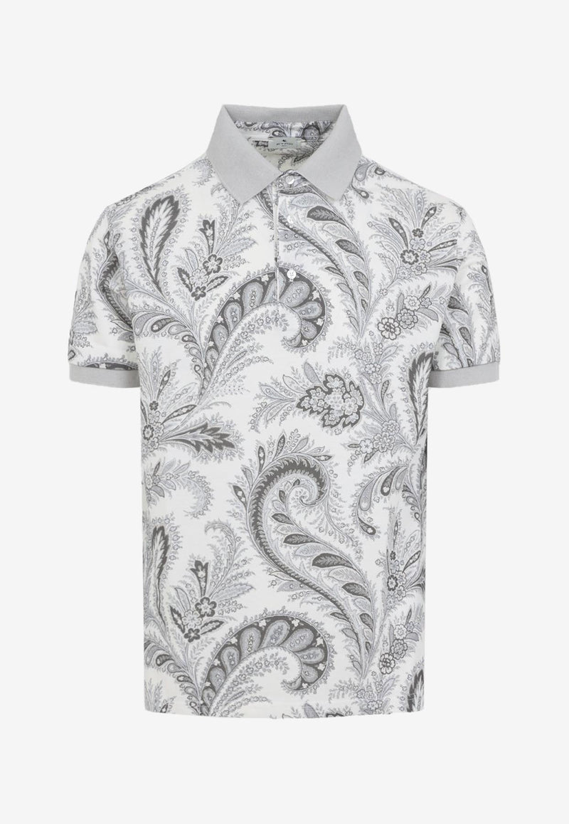 Paisley Short-Sleeved Polo T-shirt