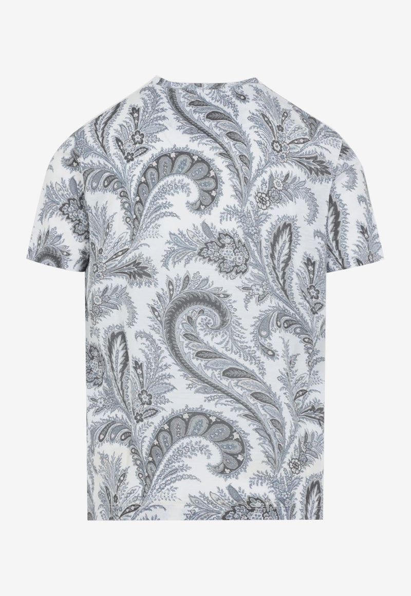 Paisley Pattern Short-Sleeved T-shirt