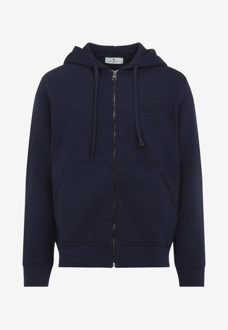 Zipped Hooded Sweatshirt