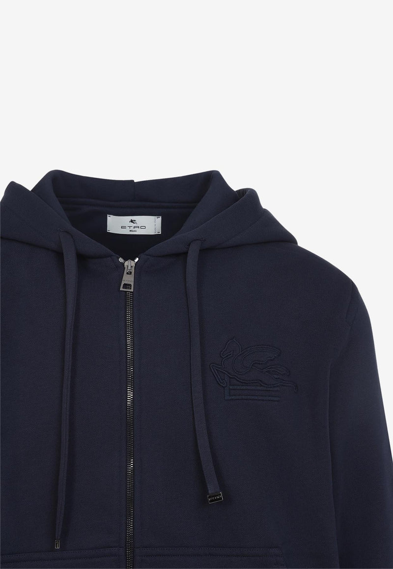 Zipped Hooded Sweatshirt