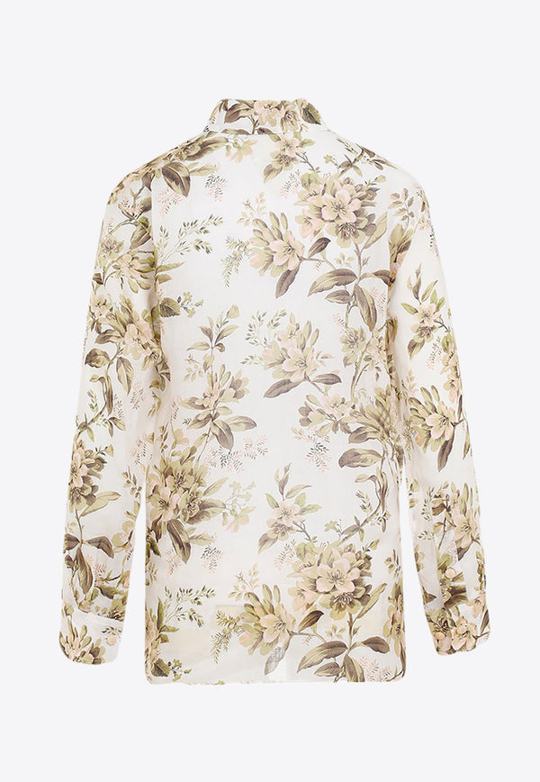 Floral Long-Sleeved Shirt