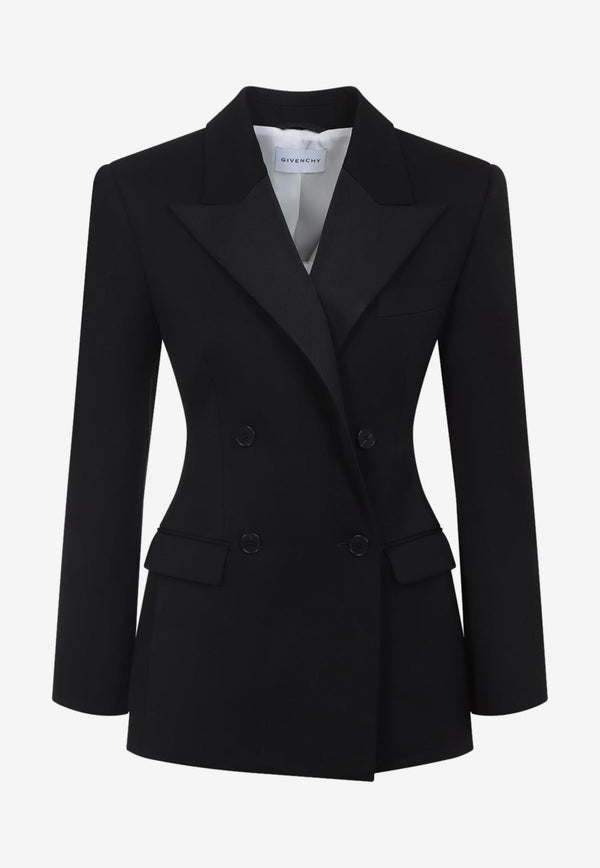 Hourglass Single-Breasted Wool Blazer