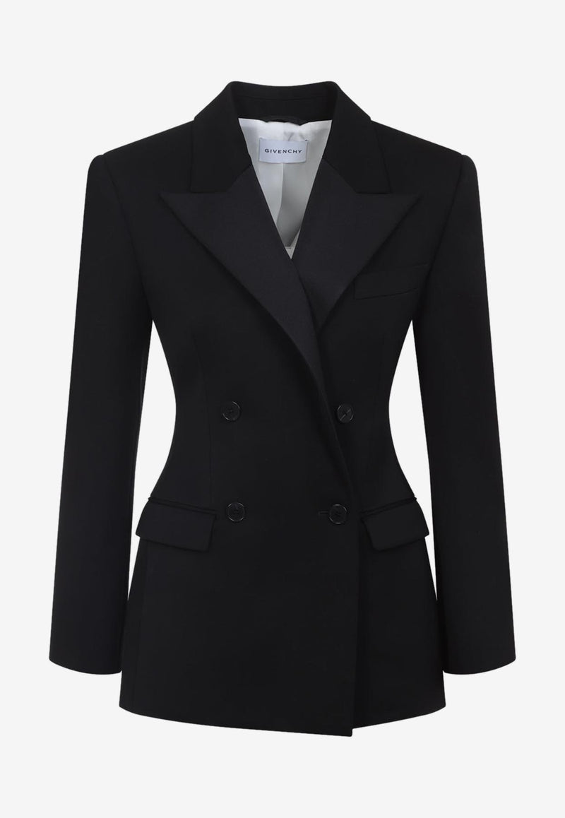 Hourglass Single-Breasted Wool Blazer