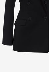 Hourglass Single-Breasted Wool Blazer