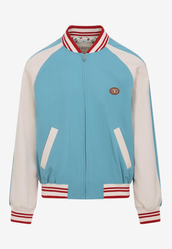 Le Chat de La Maison Color-Block Bomber Jacket